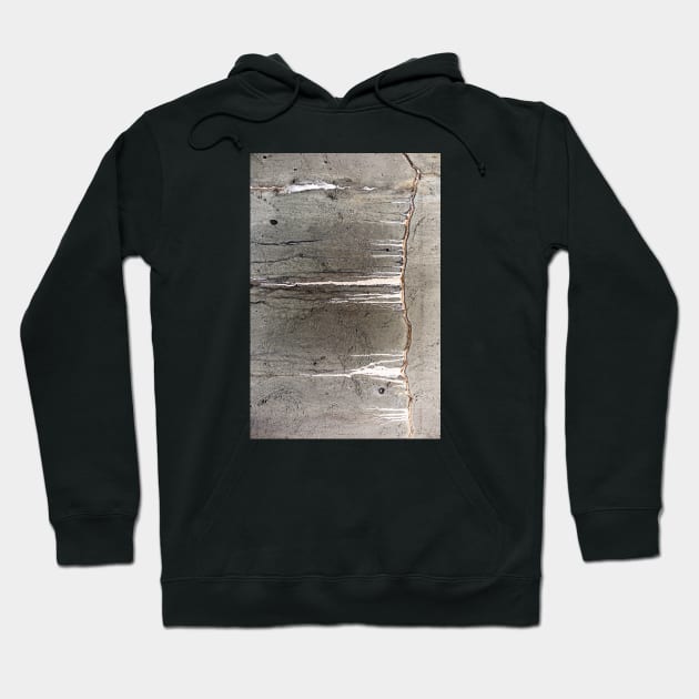 Slow Dripping Cracked Concrete Wall On Old Water Tank Hoodie by textural